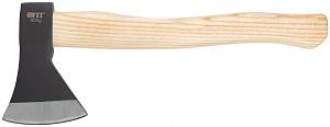 Топор кованая усиленная сталь, деревянная полированная ручка 600 гр. FIT